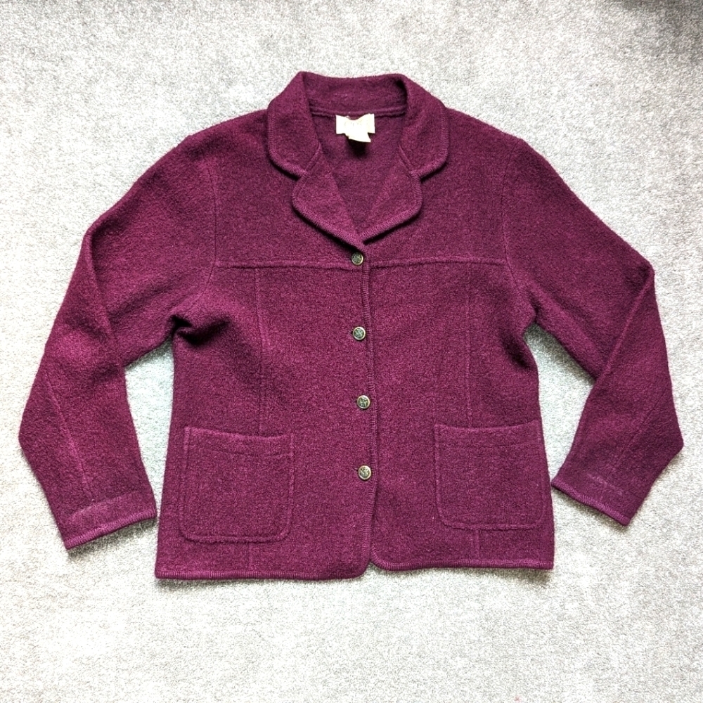 Cleo vintage wool cardigan jacket women's size Medium